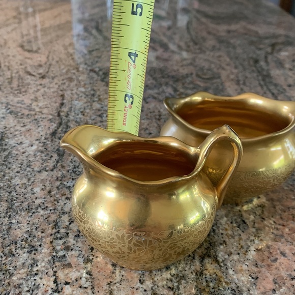 Wheeling China Dining Wheeling Gold China Vintage Cream And Sugar